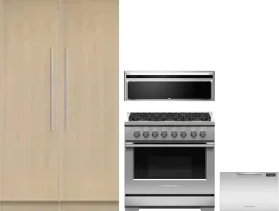 5 Piece Package Includes Refrigerator, Freezer, Range, Hood And Dishwasher